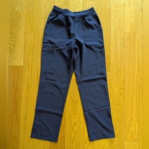 Dickies Navy Straight-Leg Cargo Pants with Rib Waist
